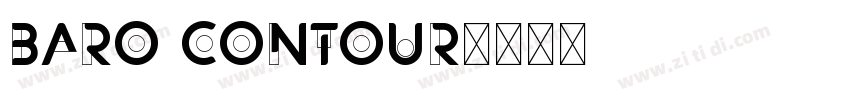 Baro Contour字体转换